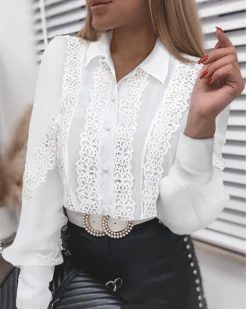 西得哇 Fashion Lace Tops New In