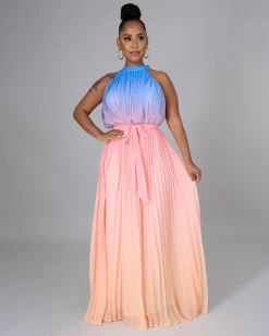 洪霞 Pretty In The Colors Dress