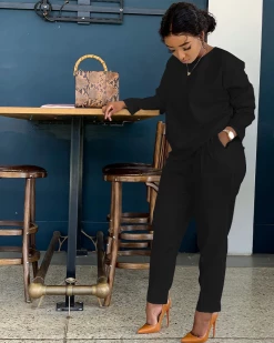 邦柠 New In All-Match Cosy Pants Set