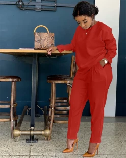 邦柠 New In All-Match Cosy Pants Set