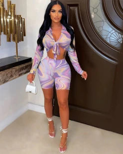 欧娣妮 Purple Cloud Fairy SHORT SET New In