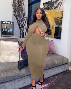 青檬 CRISSCROSS Maxi DRESS