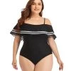 永达盛 Straight Shoulder One Piece Swimsuit New In