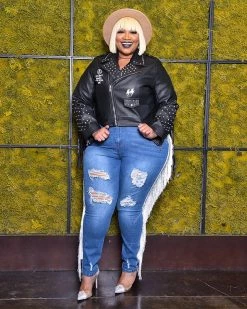 欧时尚 Sale Game Queen Moto Jacket