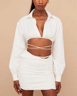 辉腾阳光 New In White Dove Skirt Set