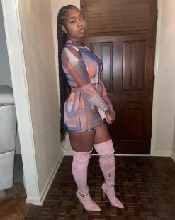 艾诗玥 Psychedelic Building Dress