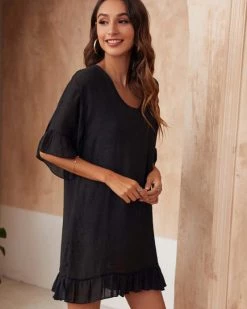 福海衫玛 Ruffle Hem Cover Up New In