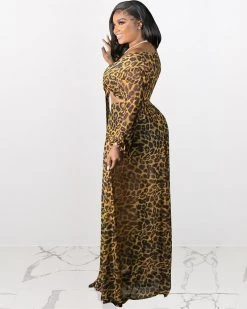 Divanewlook New In Salim Leopard Skirt Set