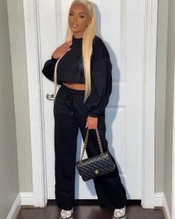 依源 New In PETAL TOP PANT SET