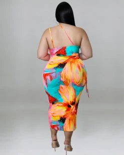 鸣达 New In Oil Painting Dress