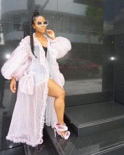 蓝铭 Cotton Candy Cardigan