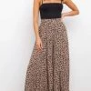 贝利雅 CHIC LEOPARD PALAZZO PANTS New In