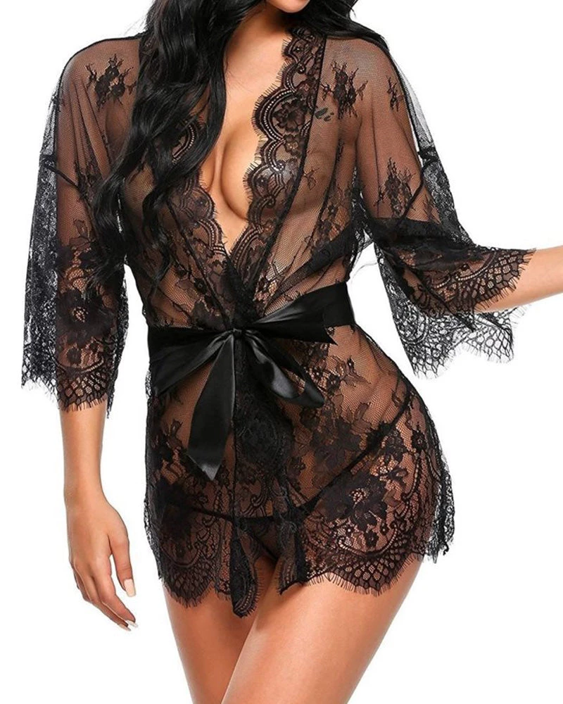 映山红 Lace Teddy Cover Up New In 3 映山红 Lace Teddy Cover Up New In