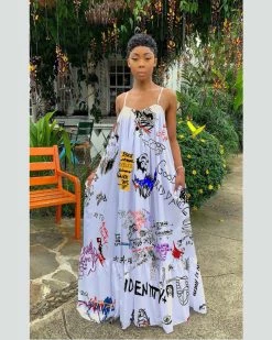 欧美菲 New In Comic Book Dress