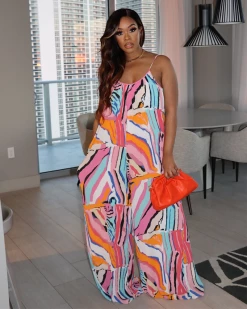 爱丽斯 New In The “Bermuda” Print Jumpsuit