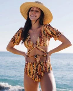 景帆 Ginger Print Split Swimsuit New In 6 景帆 Ginger Print Split Swimsuit New In