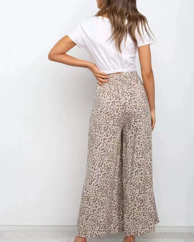 贝利雅 CHIC LEOPARD PALAZZO PANTS New In 4 贝利雅 CHIC LEOPARD PALAZZO PANTS New In