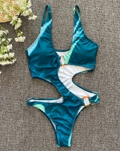 Divanewlook Cut Out One Piece Swimsuit New In