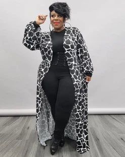 正集 Giraffe Print Duster Sale