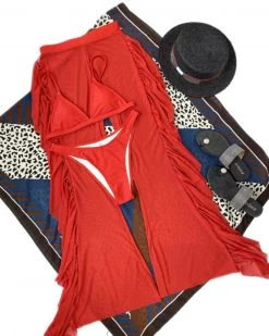 逸轩 New In 3pack Triangle Bikini Swimsuit With Cover Up Pants