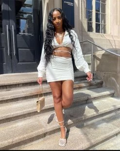 辉腾阳光 New In White Dove Skirt Set