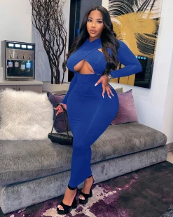 青檬 CRISSCROSS Maxi DRESS