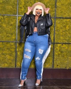 欧时尚 Sale Game Queen Moto Jacket