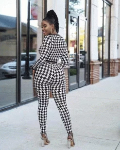 硕浪 New In STARLA MIXED PRINT KNIT BODYCON JUMPSUIT