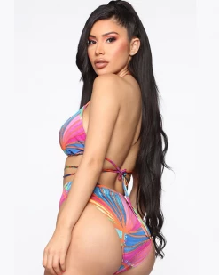 Divanewlook Tie-dye Rainbow Two Piece Bathing Suit