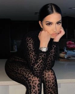 芙瑞特 New In Black Panther Jumpsuit