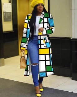 大迈欧美菲 New In Street Print Outerwear