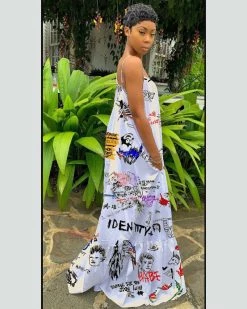 欧美菲 New In Comic Book Dress