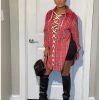 Divanewlook New In Oversized Flannel Top