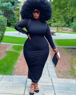 欧时尚 OAKLAND SWEATER MAXI DRESS【BLACK FRIDAY】