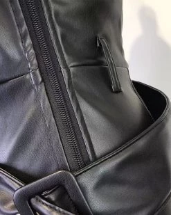 温蒂诗 Wide Leg Pants With Metal Belt New In