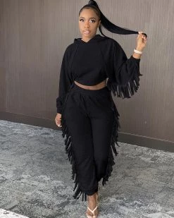 伊姿 Tassel 2Pc Set New In