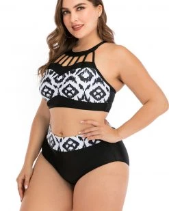 海澜 Large Cup Print Swimsuit New In