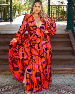 诚远 BLOOMING PAINTING SPLIT DRESS New In