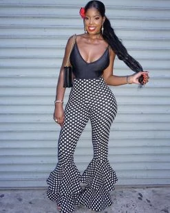 觅雪 TWO LAYER RUFFLE PANTS