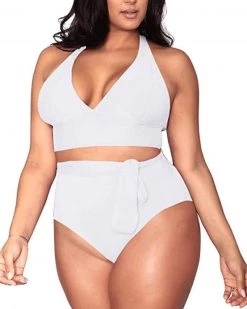 超亿达 Deep V-strap Split Swimsuit New In