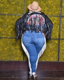 欧时尚 Sale Game Queen Moto Jacket