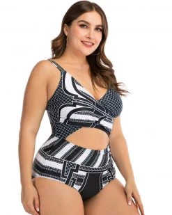 海澜 Classic Printed One-piece Swimsuit New In 6 海澜 Classic Printed One-piece Swimsuit New In