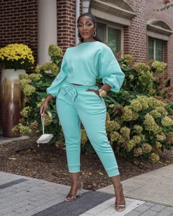 赞朵&金宸 ROUND NECK PULLOVER SWEAT SET