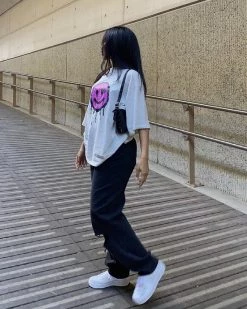 Divanewlook SPRAY PAINTED SMILING TOP New In