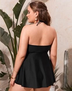 Divanewlook New In HALTER DRAWCORD SWIMSUIT