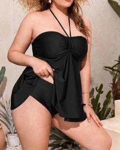 Divanewlook New In HALTER DRAWCORD SWIMSUIT