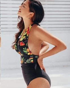 Divanewlook BLOOMING FLOWERS SWIMSUIT New In