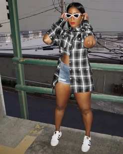 众思创 Sale Plaid Swag