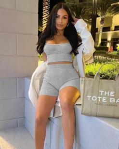 Divanewlook New In Suspender Vest Sports Fitness Suit