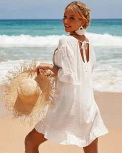 福海衫玛 Ruffle Hem Cover Up New In